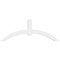 Ekena Millwork Archdale Architectural Grade PVC Gable Bracket, 84"W x 31 1/2"H x 6"D x 6"F, 9/12 Pitch GBP084X32X0606ARC00 - alternate 5